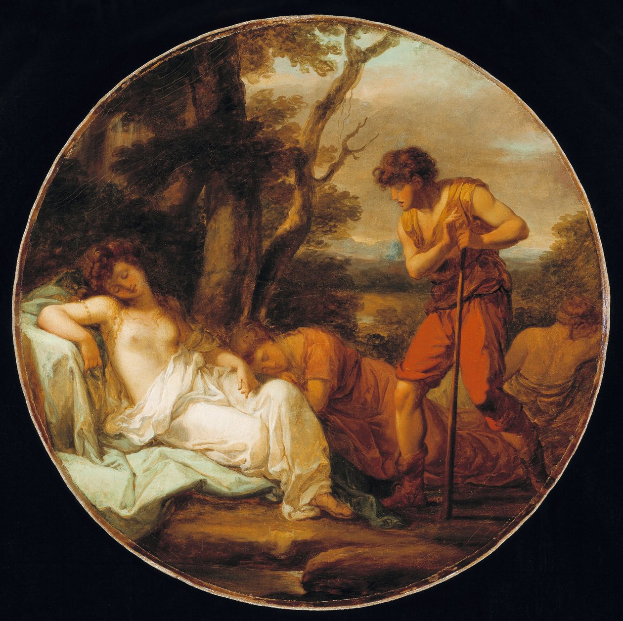 Cymon en Iphigenia, c. 1780 door Angelica Kauffmann