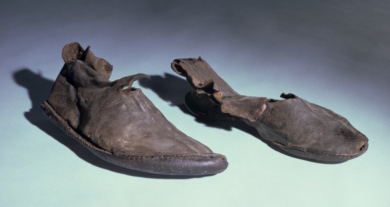 Schoenen, Angelsaksisch, c.5e-10e eeuw door Anglo Saxon