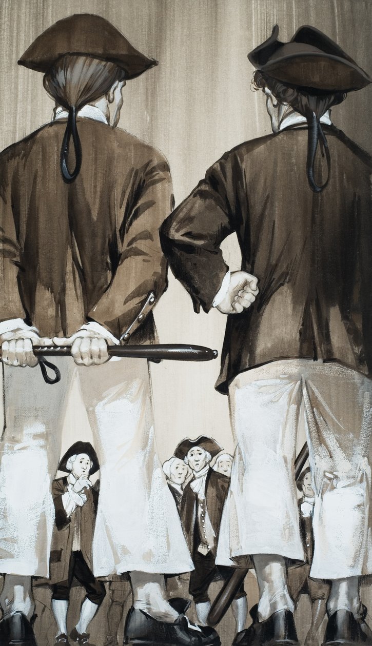 Persbende (gouache op papier) door Angus McBride