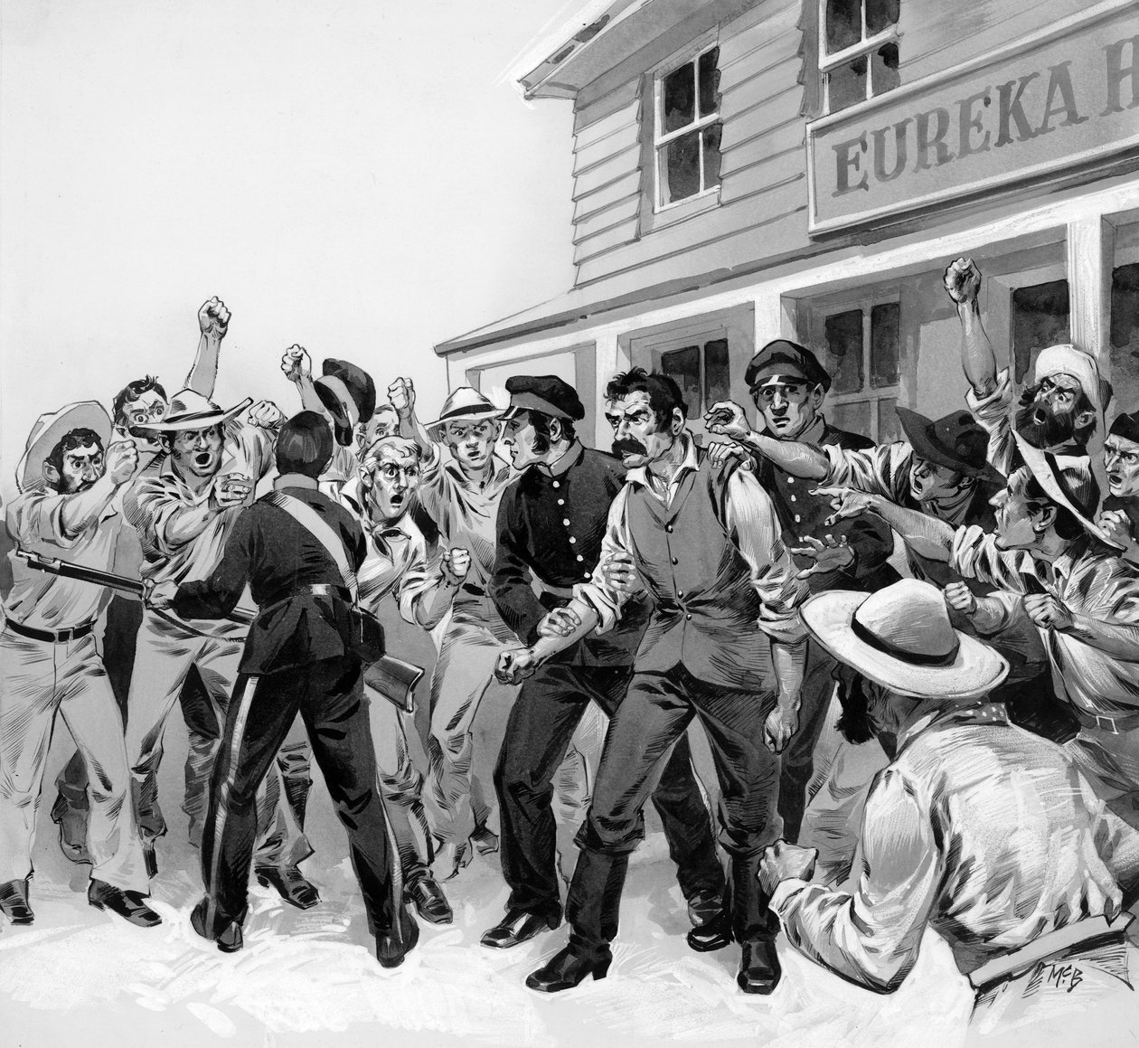 De verdediging van de Eureka Stockade door Angus McBride