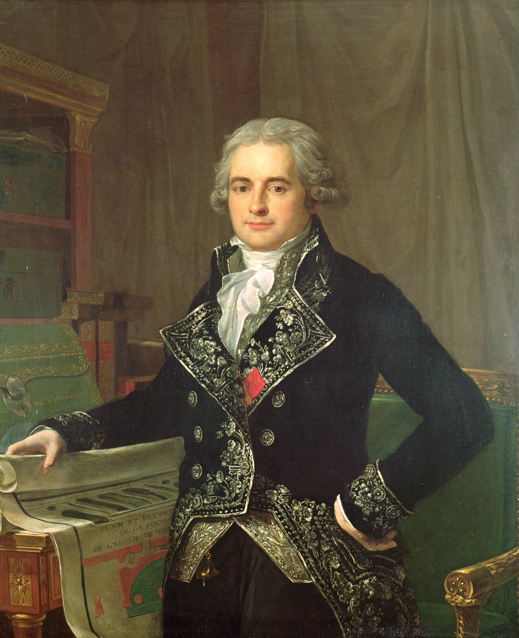 Portret van Jean Antoine Chaptal, Graaf van Chanteloupe door Anicet Charles Lemonnier