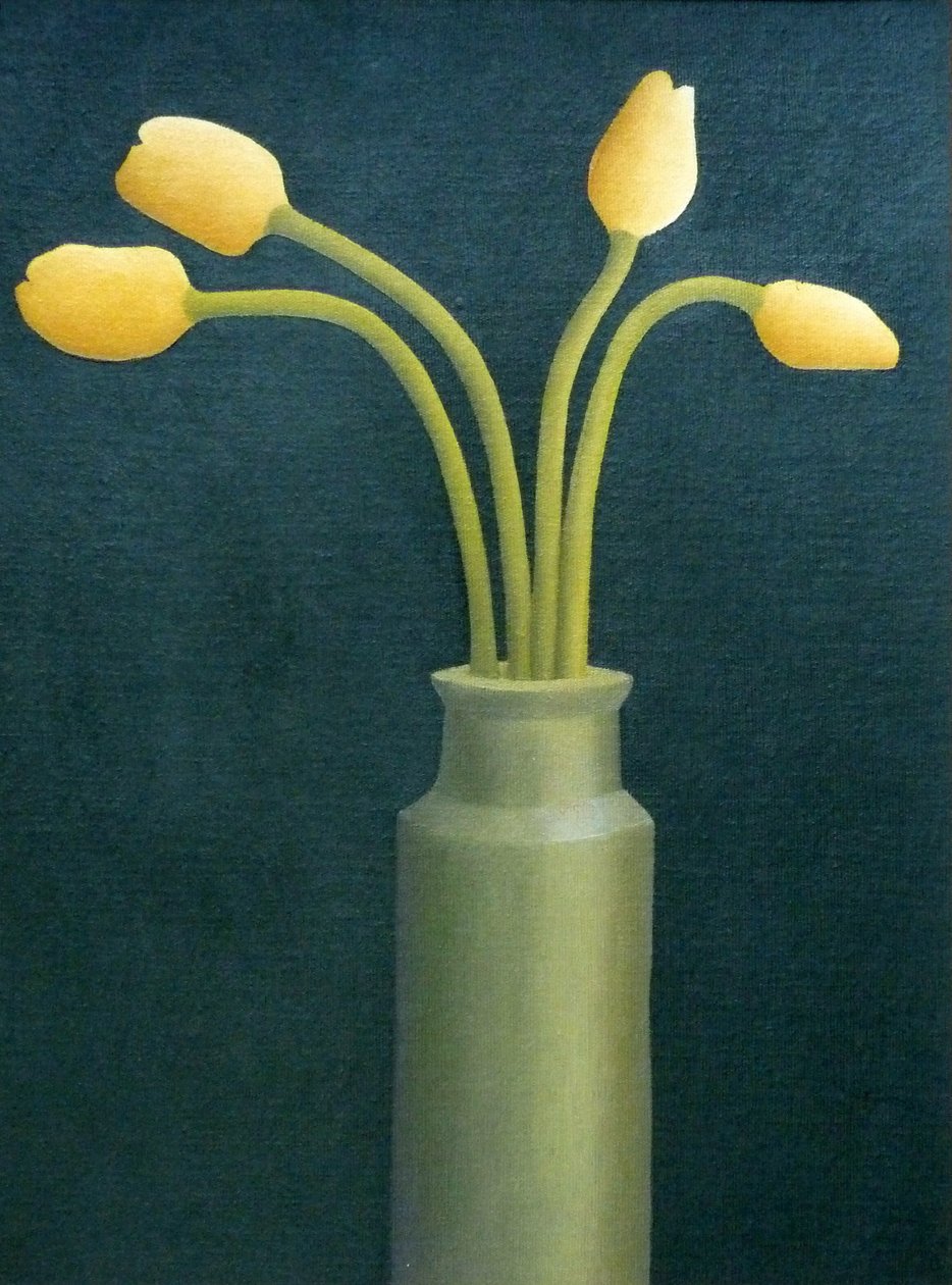 Vier gele tulpen, 1982 door Anna Phillips