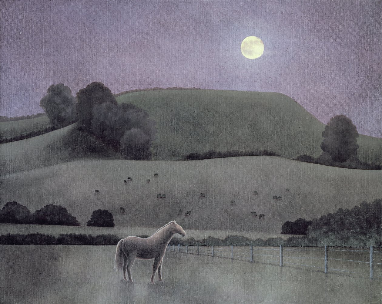 Paard in maanlicht, 2005 door Anna Phillips