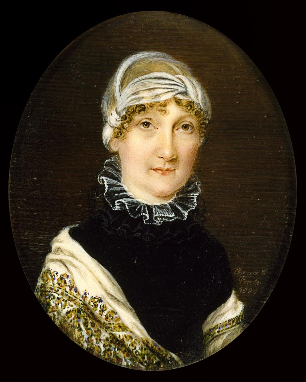 Portret van Mrs. Jonathan Bates door Anna Claypoole Peale