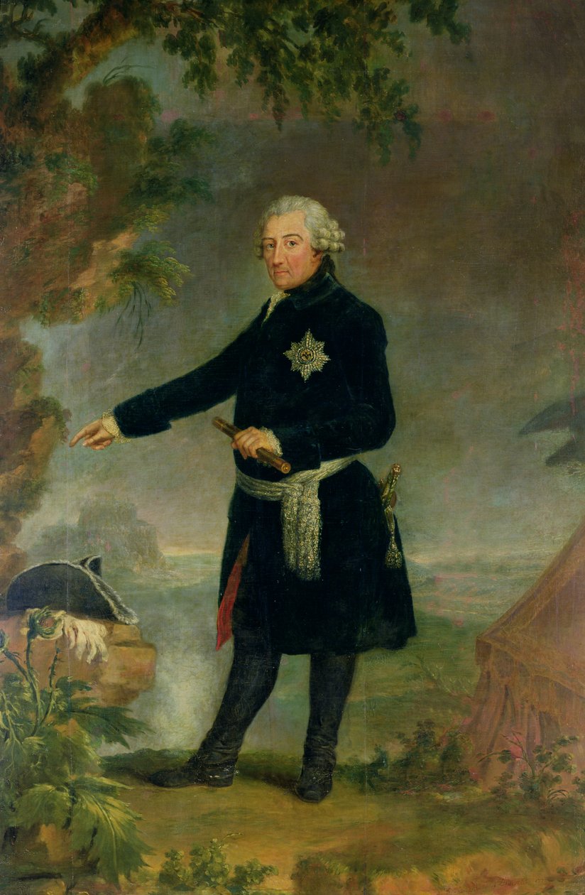 Portret van Frederik II (1712-86) de Grote, 1772 door Anna Dorothea Therbusch