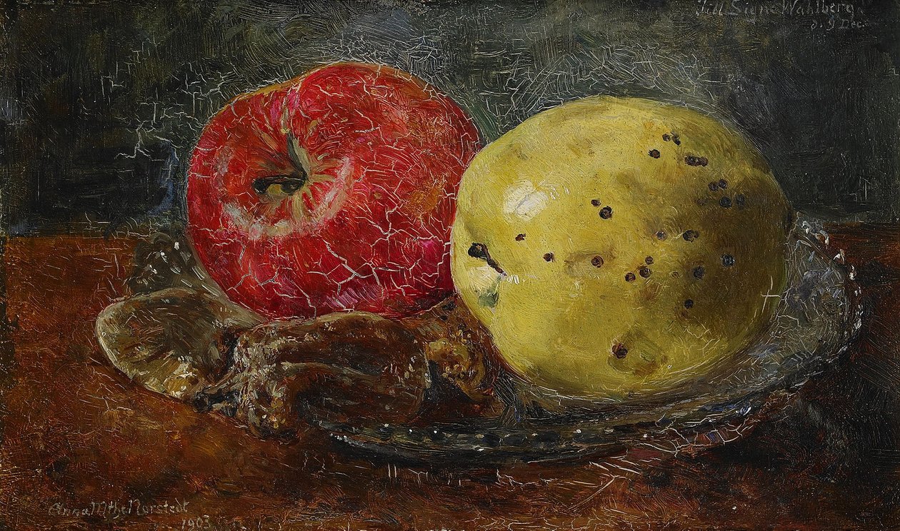 Stilleven met appels door Anna Munthe Norstedt