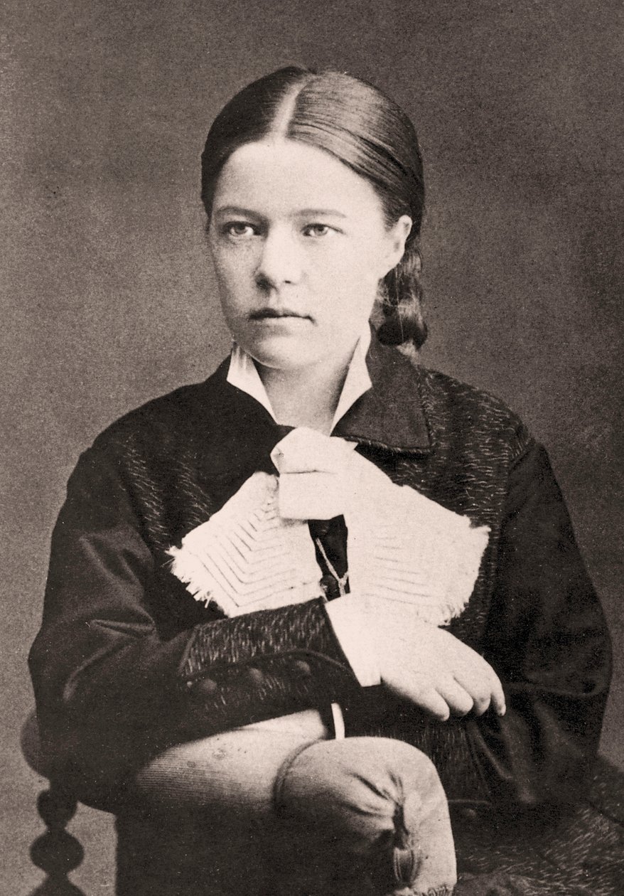 Portret van Selma Lagerlöf, 1881 door Anna Ollson
