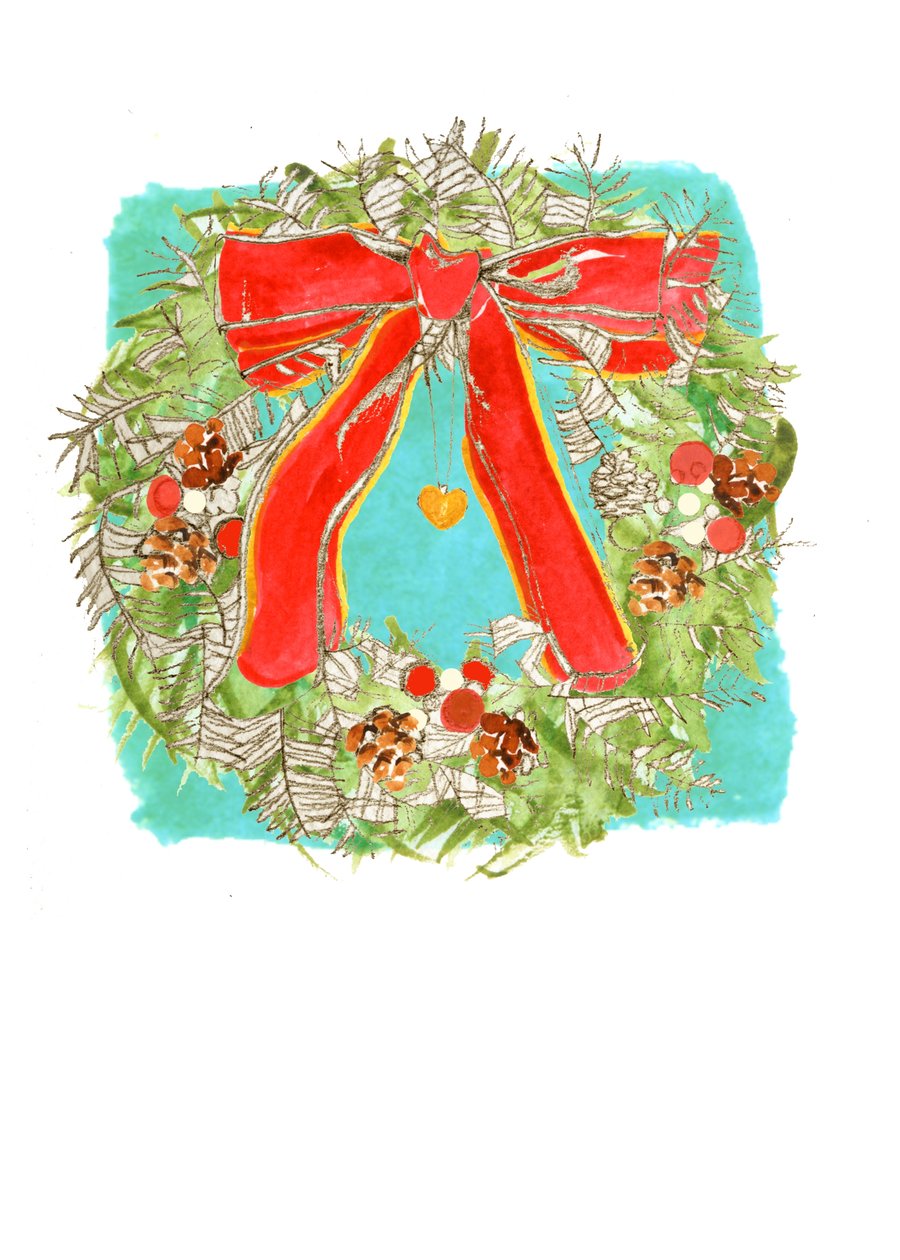 Kerstkrans door Anna Platts