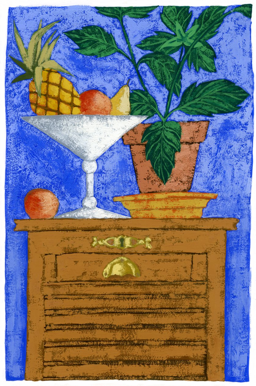 Stilleven met ananas, 2010 door Annalisa Morrocco