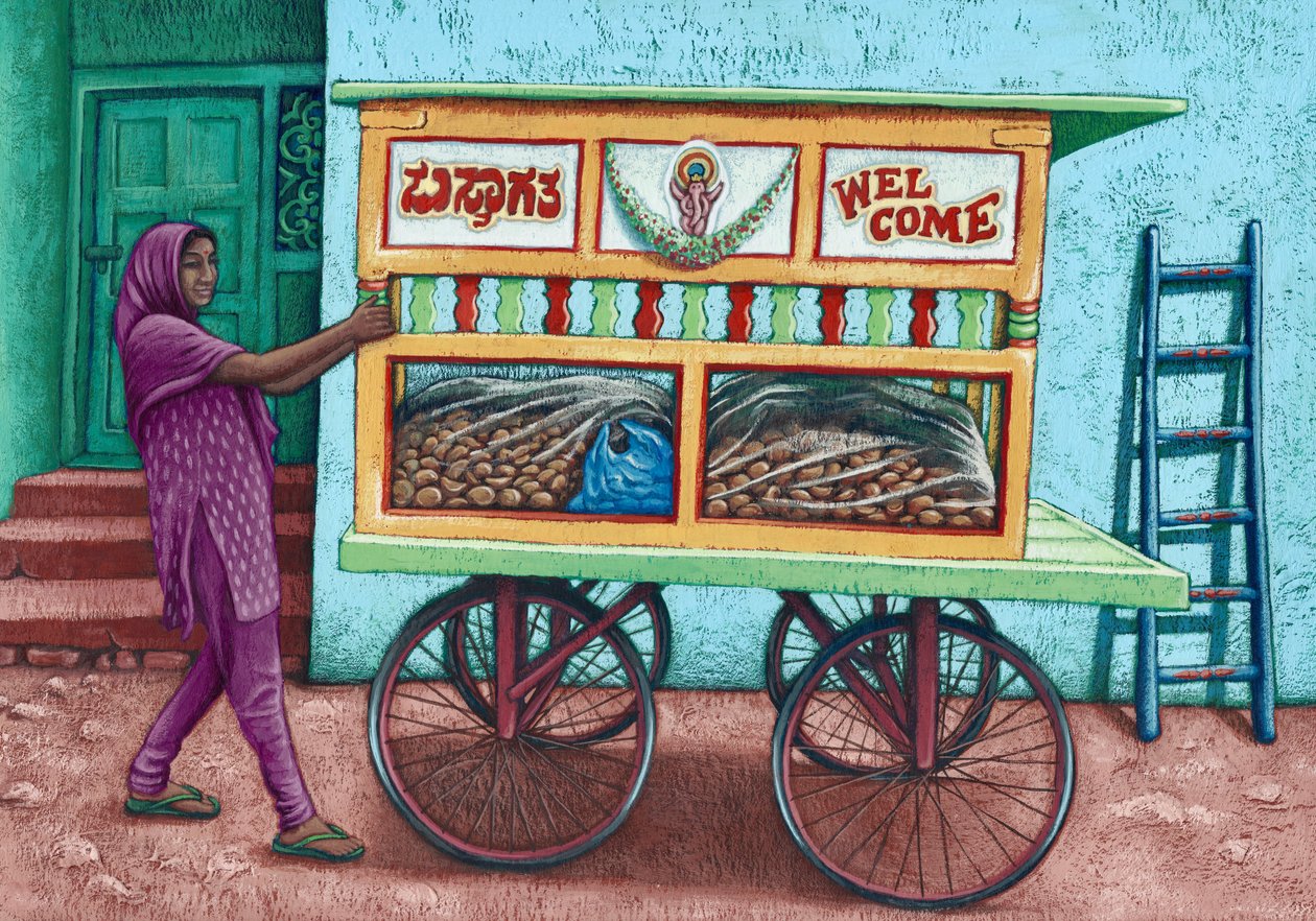 Straatverkoper, India, 2019 door Annalisa Morrocco