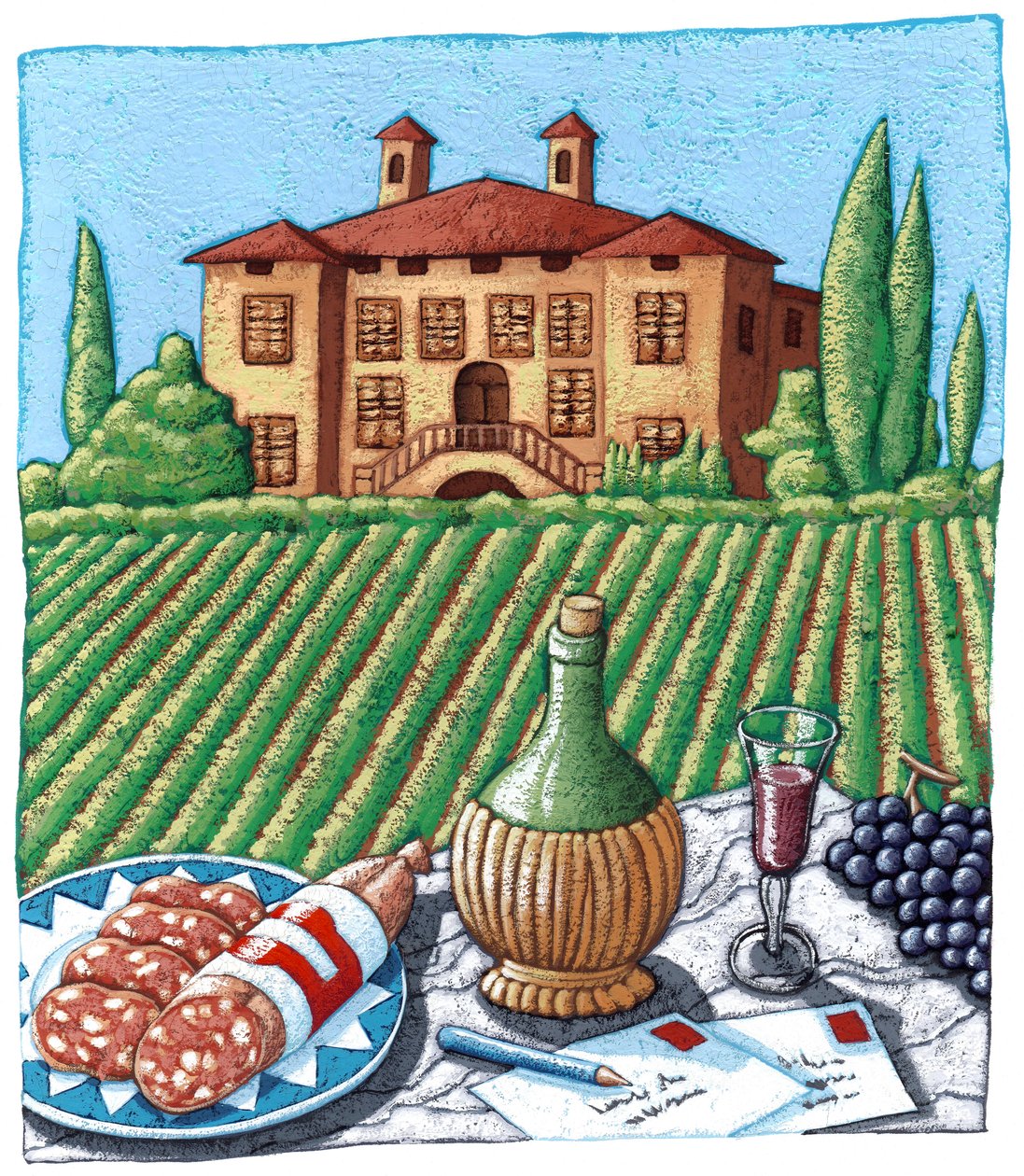 Villa in Chianti door Annalisa Morrocco