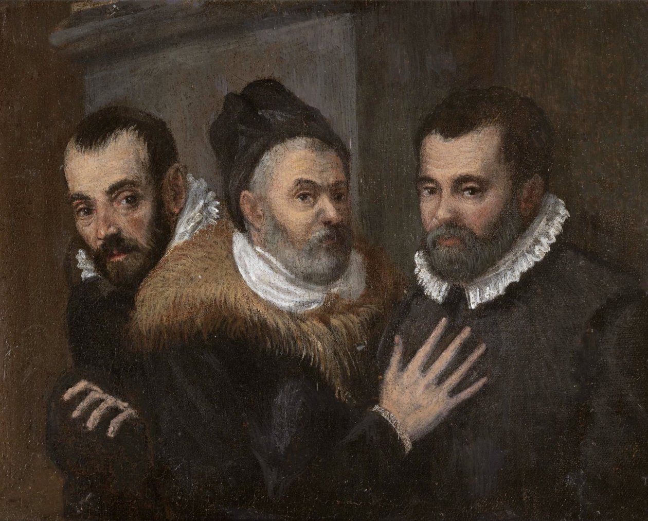 Annibale, Ludovico en Agostino Carracci door Annibale Carracci