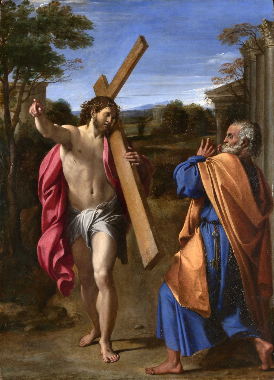 Domine, quo vadis? door Annibale Carracci