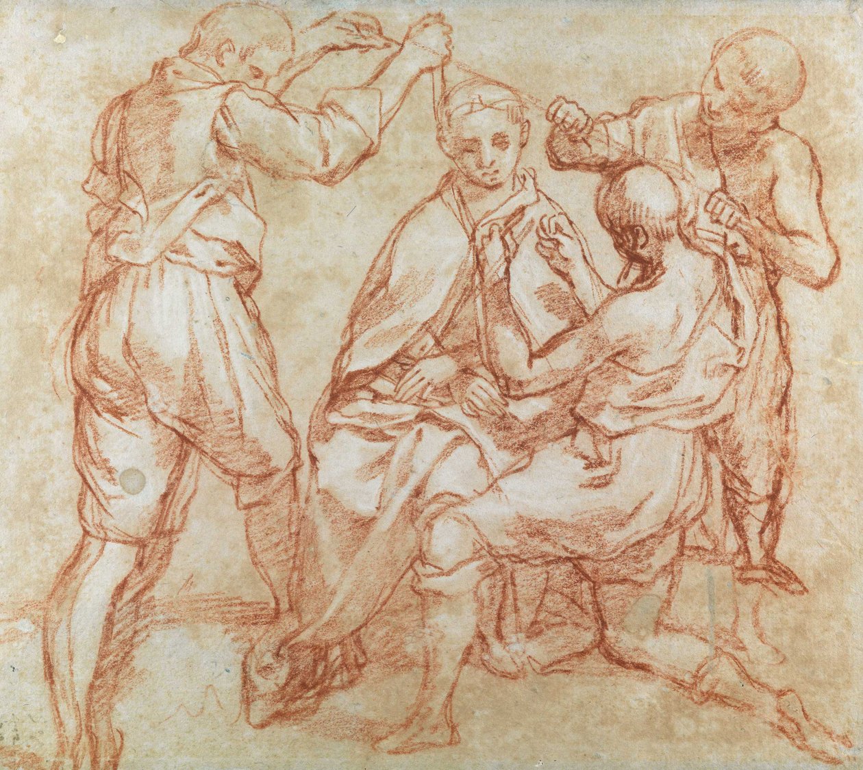 Mannelijke figuren door Annibale Carracci