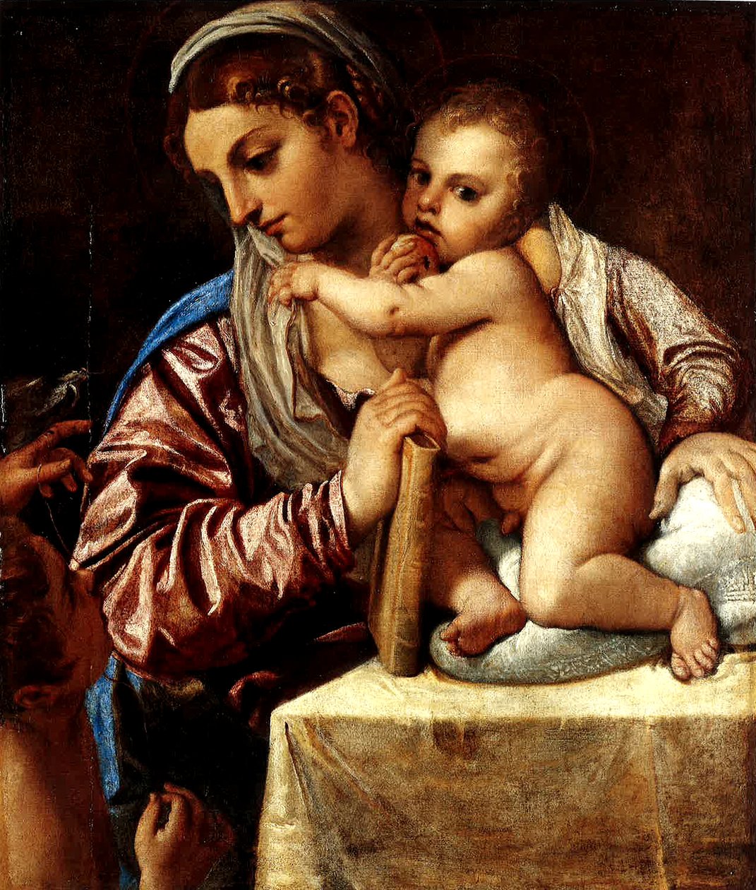 Madonna en Kind met de Jonge Sint Jan door Annibale Carracci