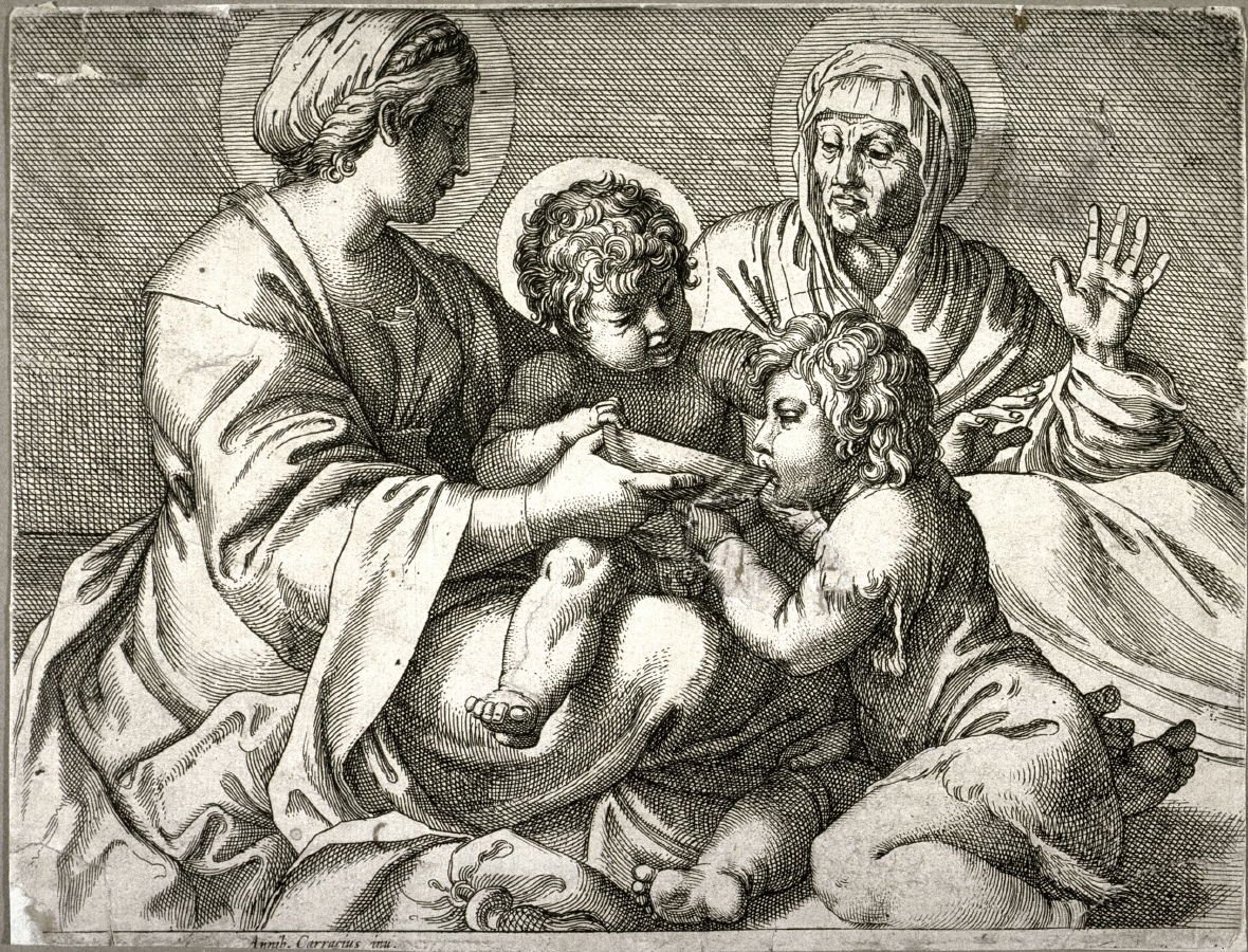 Madonna della Scodella door Annibale Carracci