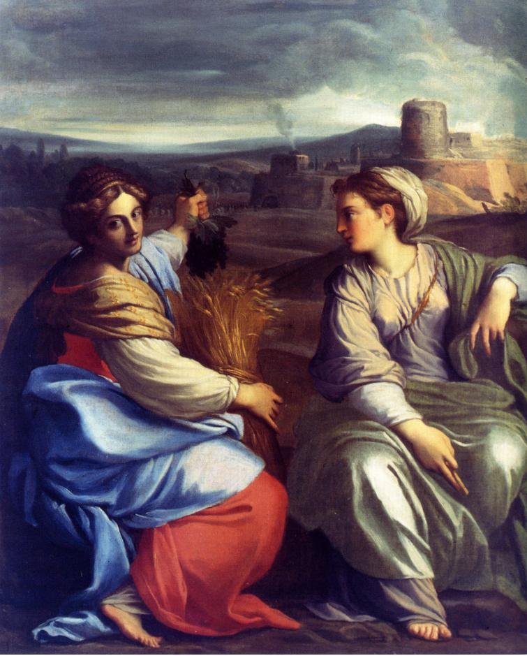 Overvloed en Geluk door Annibale Carracci