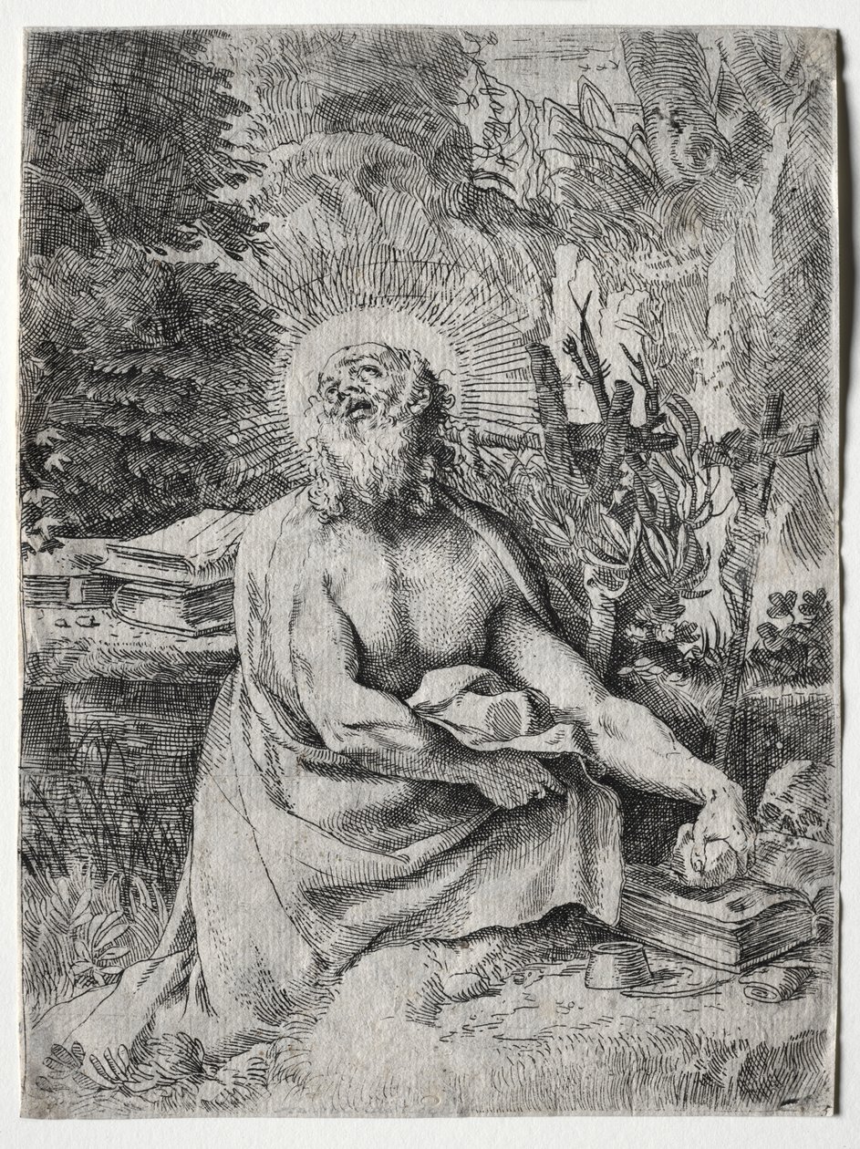 St. Hiëronymus door Annibale Carracci