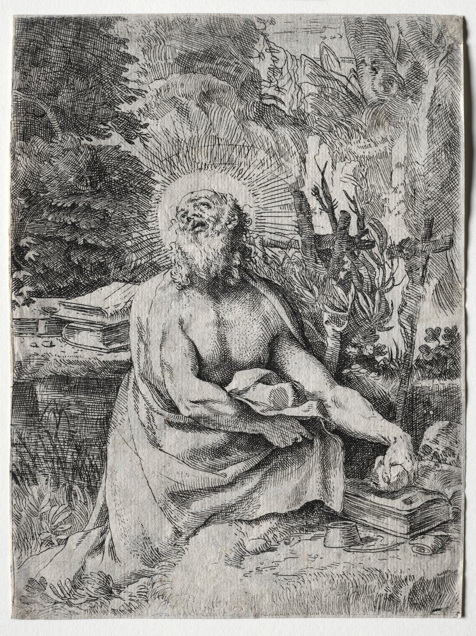 Sint Hiëronymus door Annibale Carracci