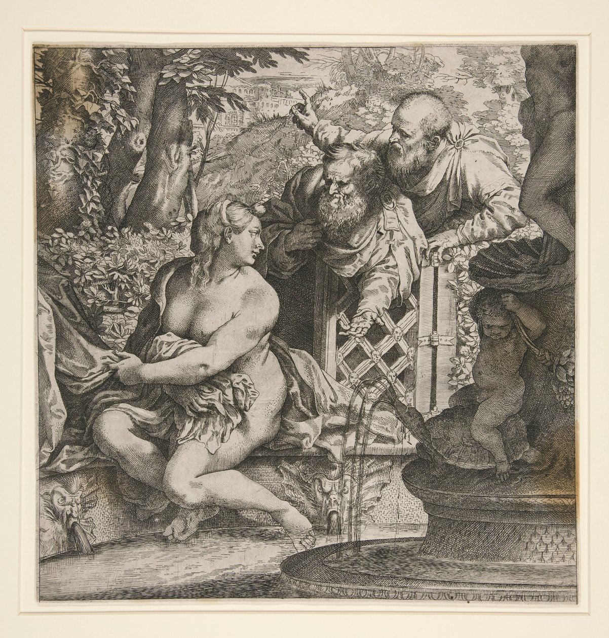Susanna en de ouderlingen door Annibale Carracci