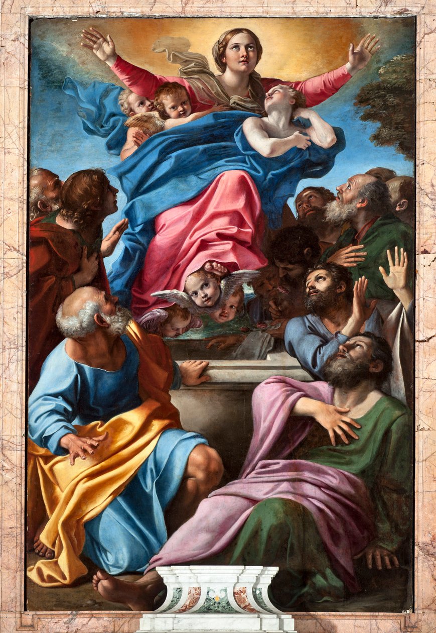De Hemelvaart van de Maagd door Annibale Carracci