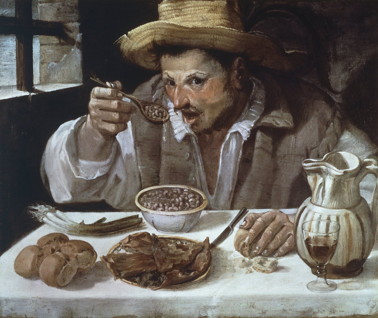 De boneneter, door Annibale Carracci (1560-1609) door Annibale Carracci