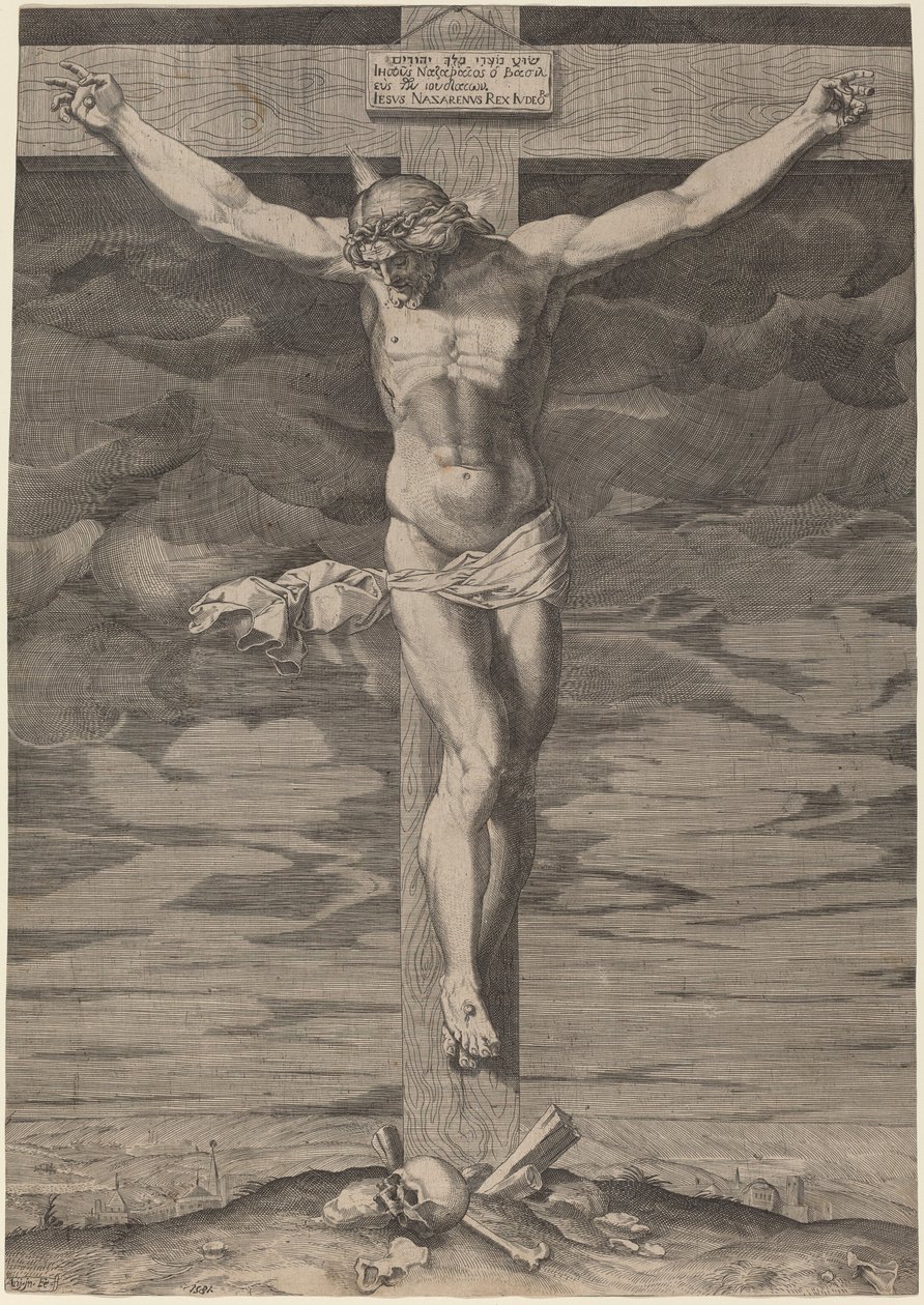 De kruisiging door Annibale Carracci