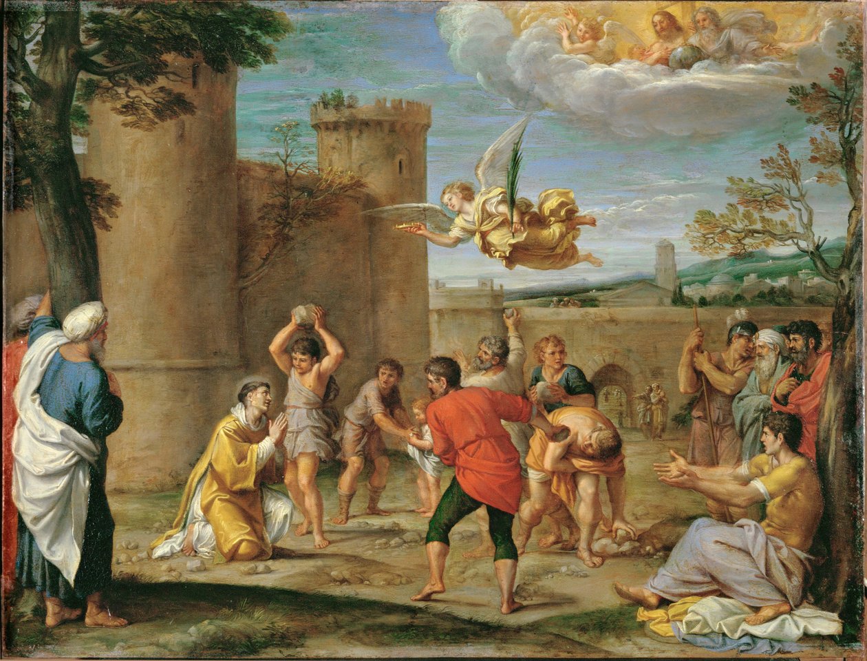 De steniging van Stefanus ... door Annibale Carracci
