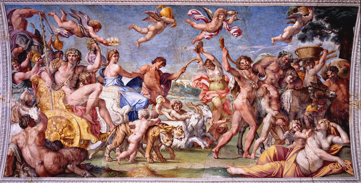 Triomf van Bacchus en Ariadne door Annibale Carracci
