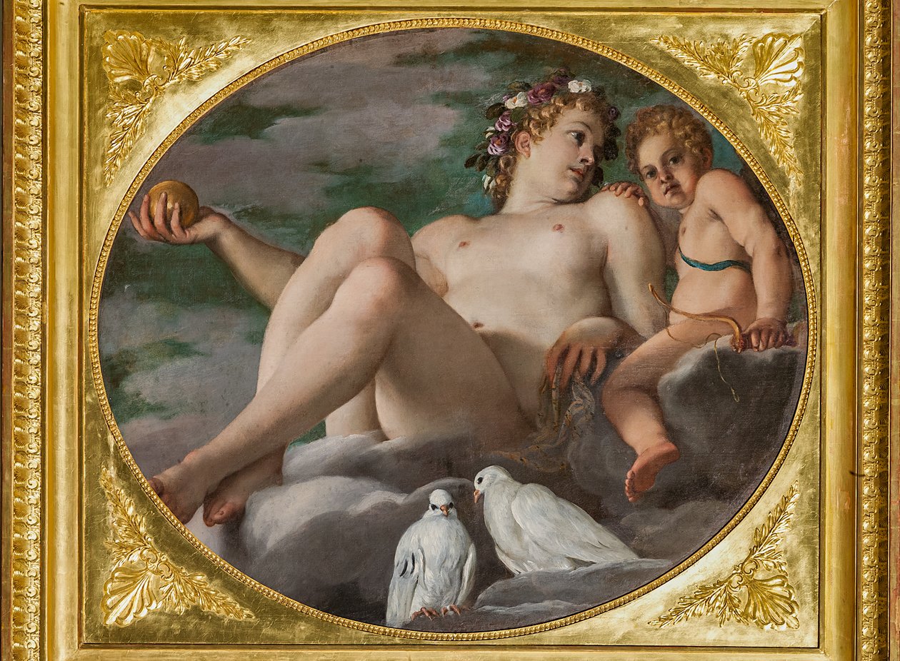 Venus en Cupido door Annibale Carracci