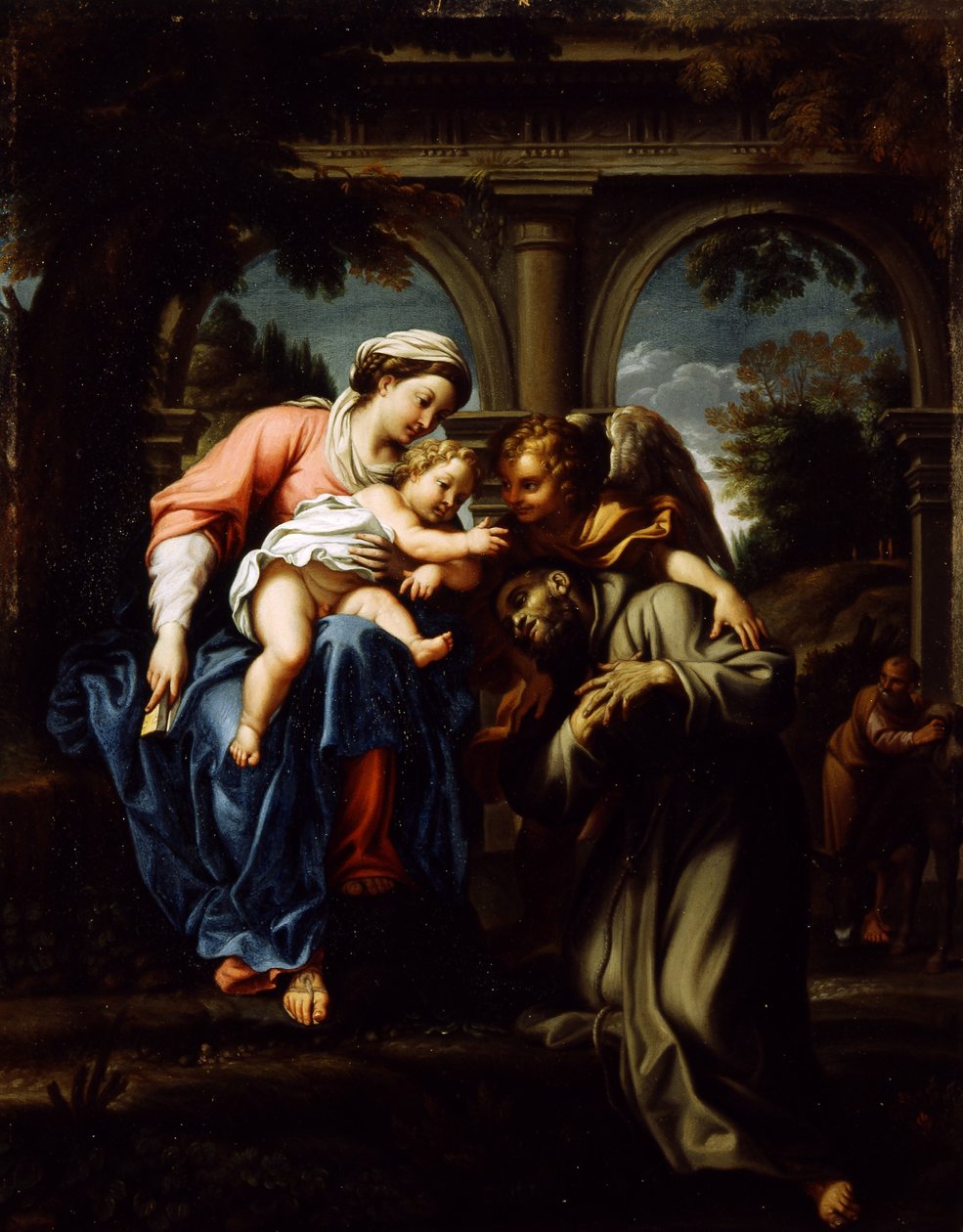 Visie van Sint Franciscus door Annibale Carracci
