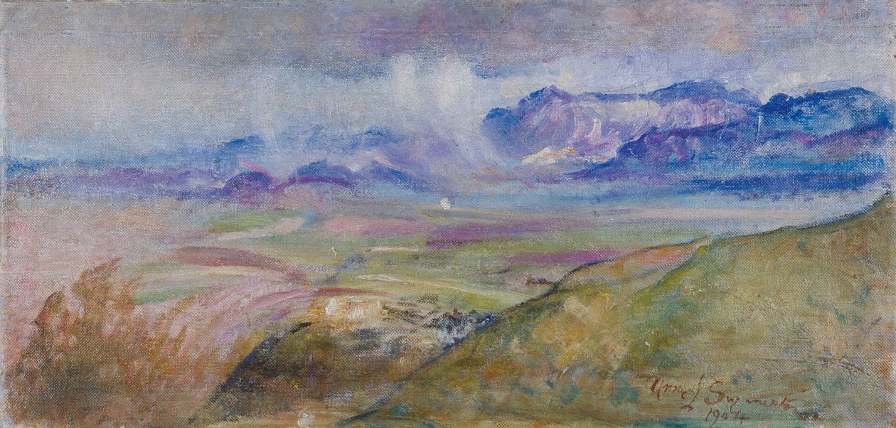 Regenwolken, Monte Gennaro door Annie Louisa Swynnerton