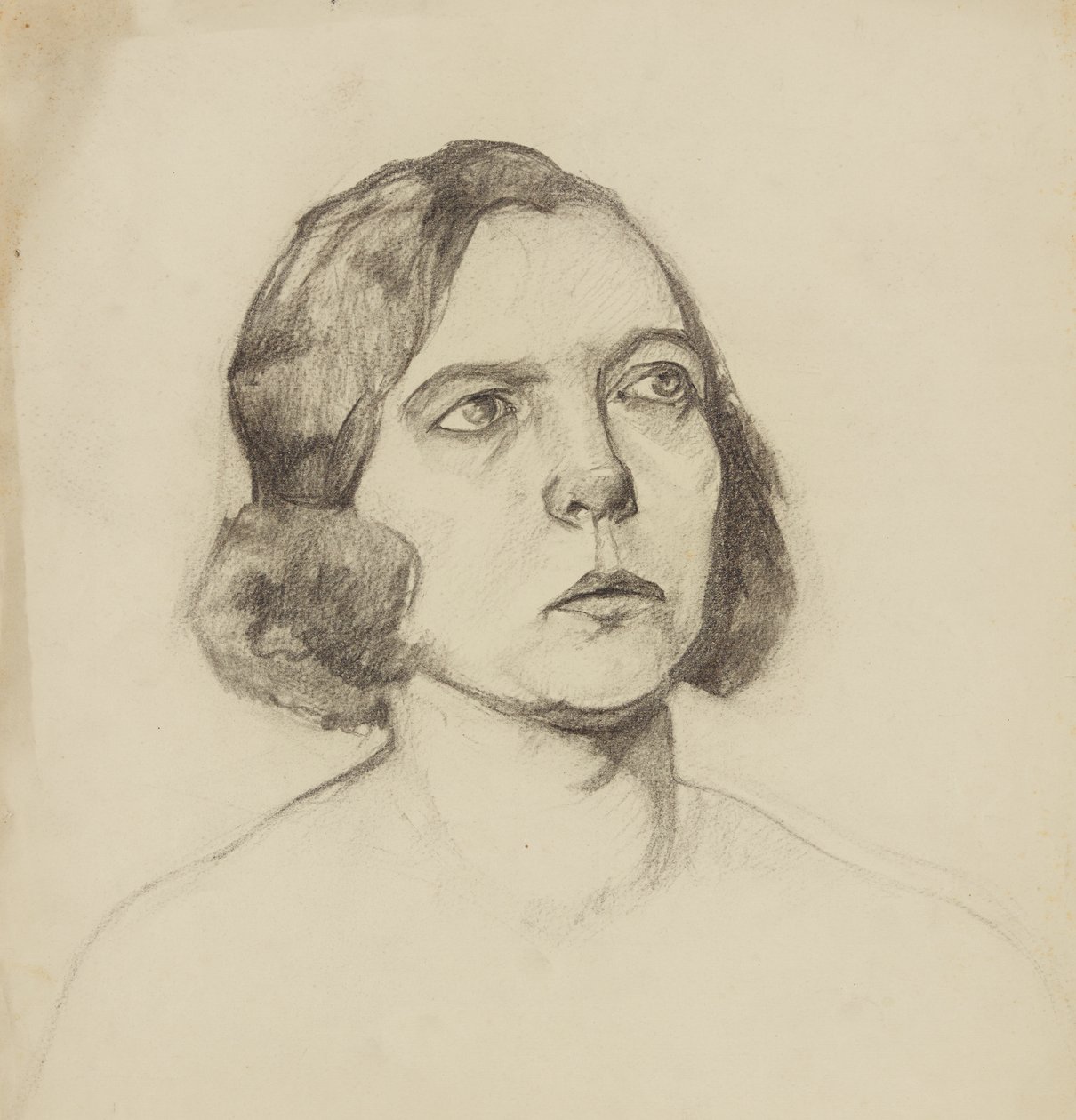 Portret van een dame - recto door Anny Dollschein
