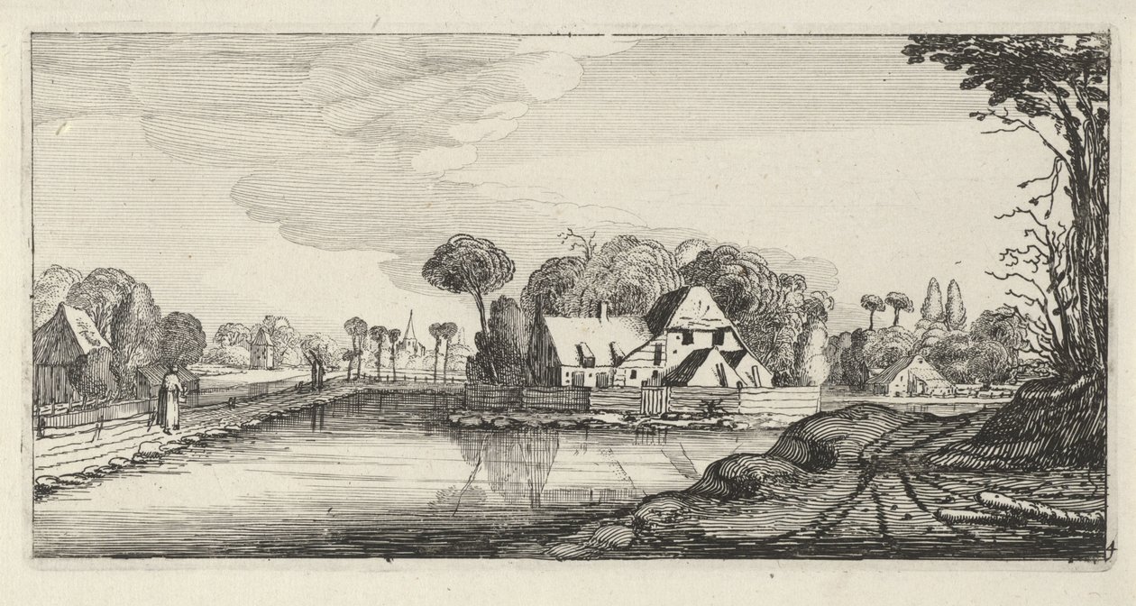 Boerderij aan het water door Anonymous