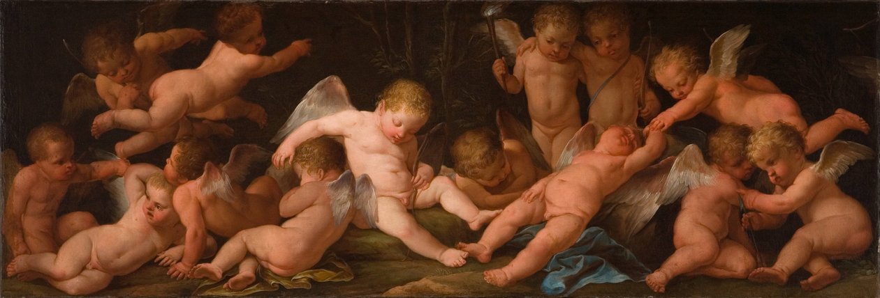 Cherubs aan het spelen door Anonymous