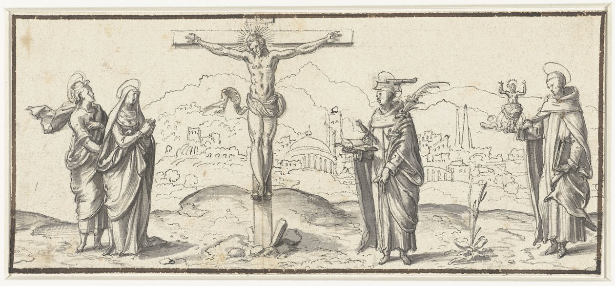 Christus aan het kruis door Anonymous