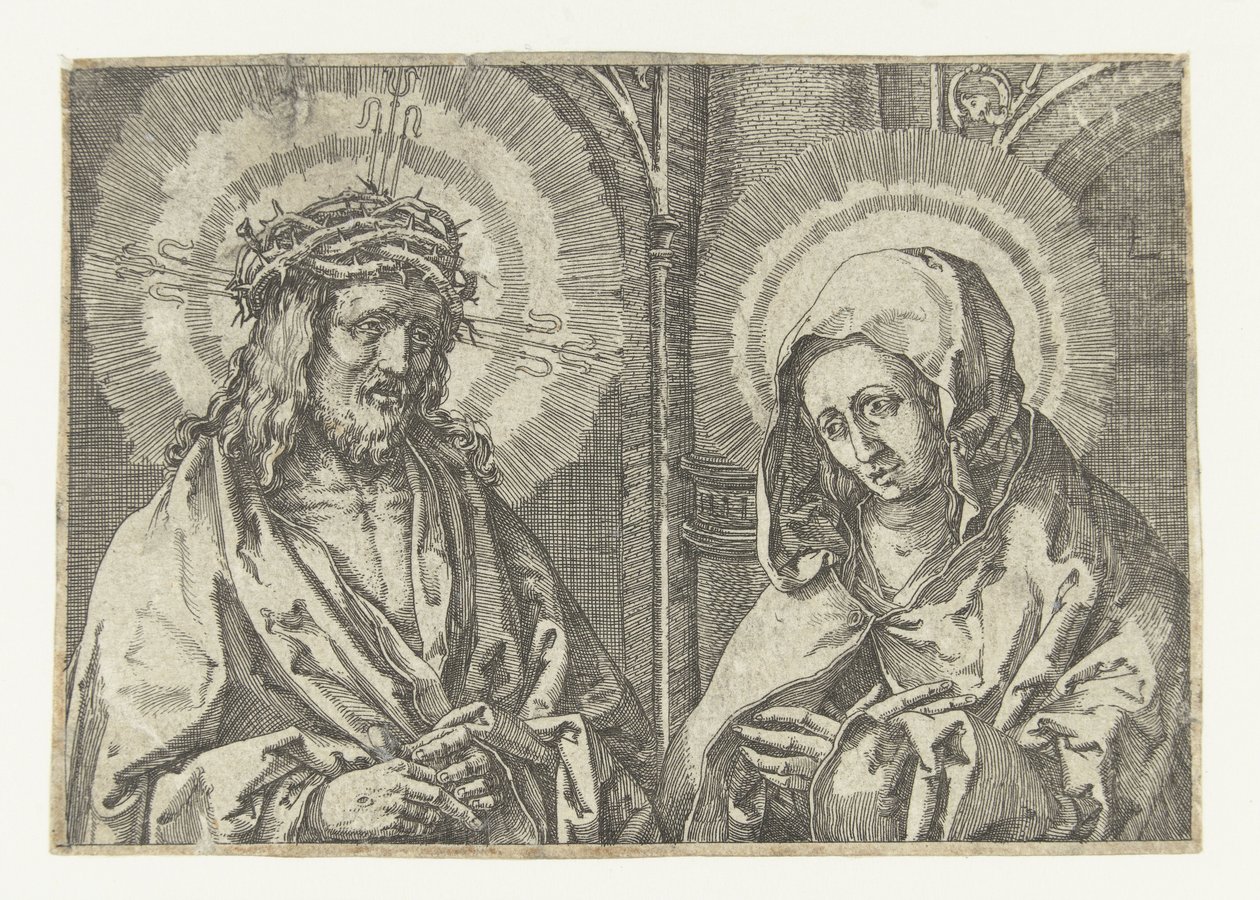 Christus en Maria door Anonymous