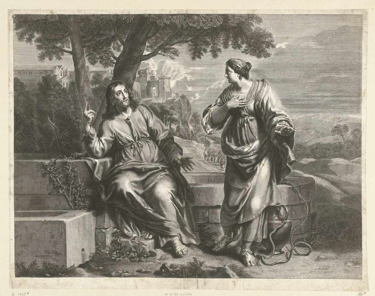 Christus en de Samaritaanse vrouw door Anonymous