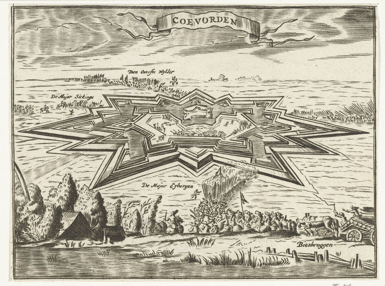 De bestorming van Coevorden, 1672 door Anonymous