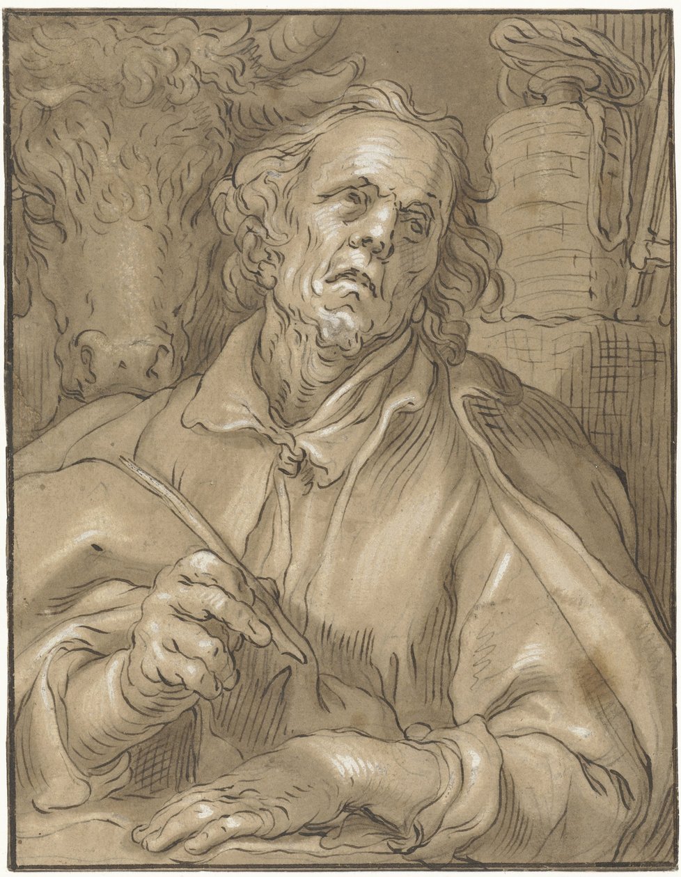 De evangelist Lucas door Anonymous