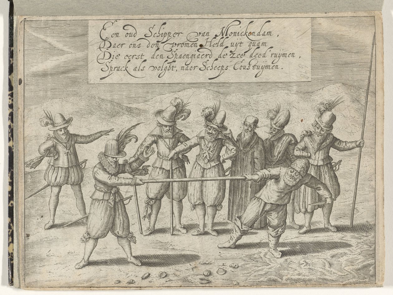 De strijd om de Gouden Stok, 1608 door Anonymous