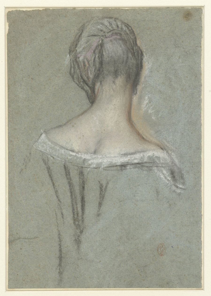 Elegante dame, van achteren door Anonymous