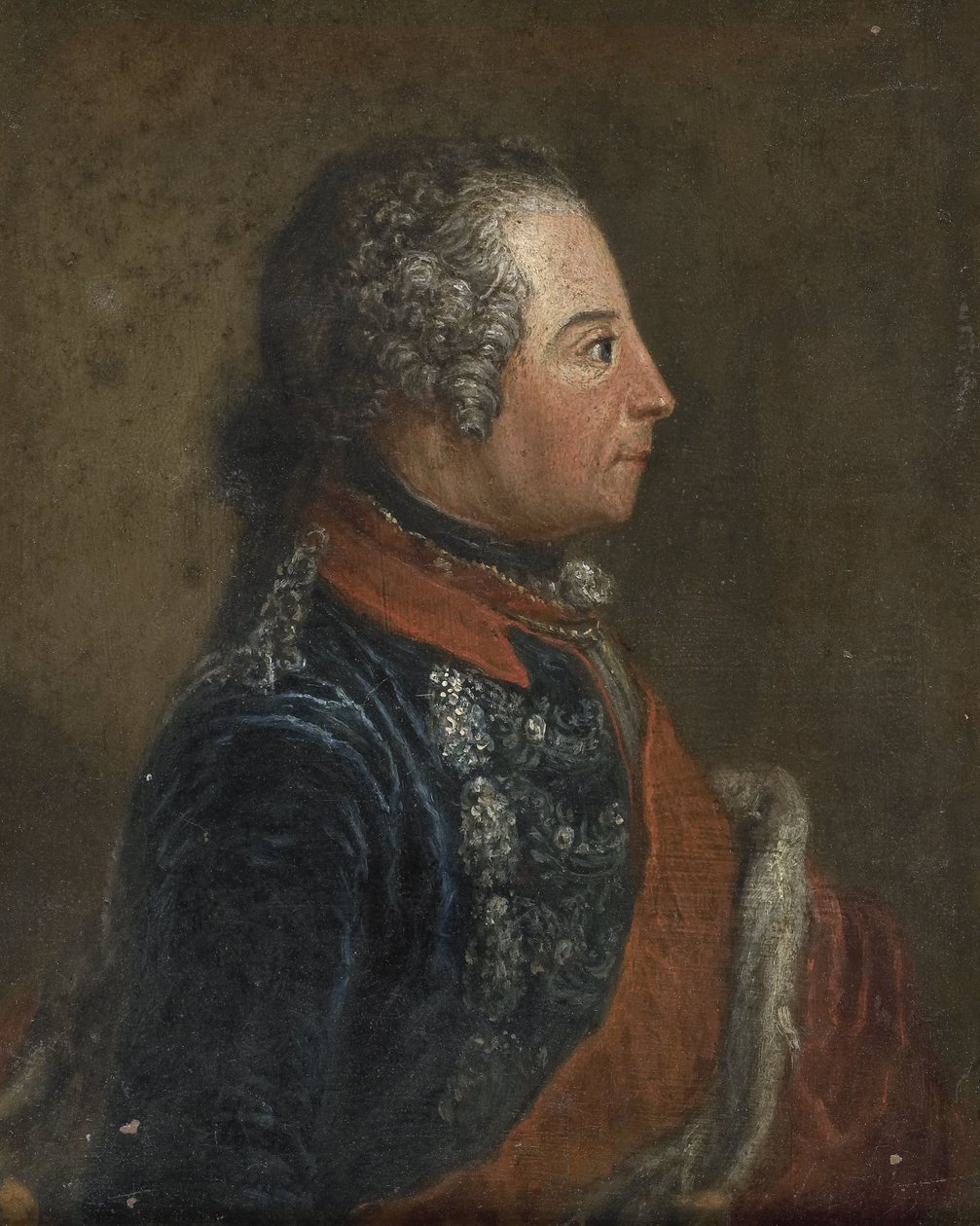Frederik II de Grote (1712-86), koning van Pruisen door Anonymous