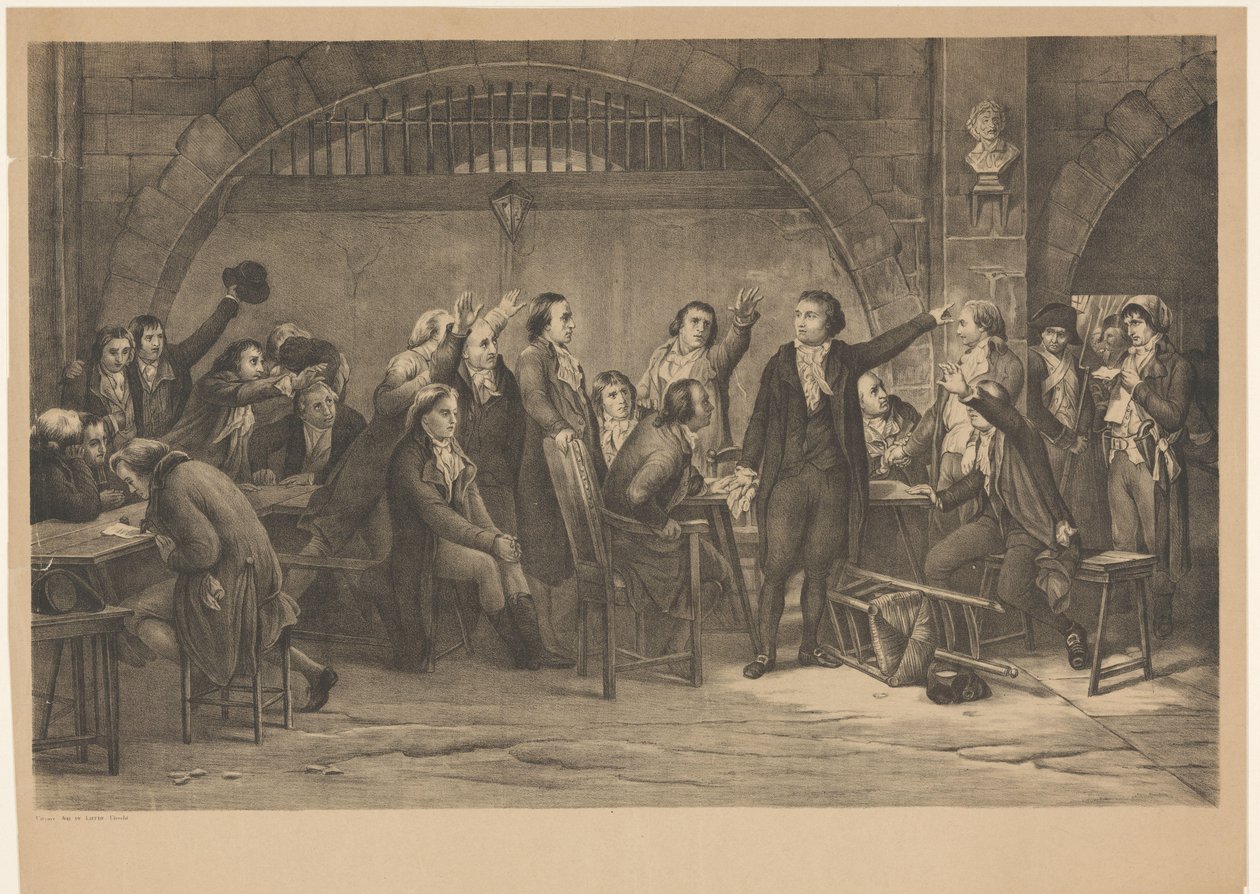 Gevangenneming der Girondijnen 1793 door Anonymous