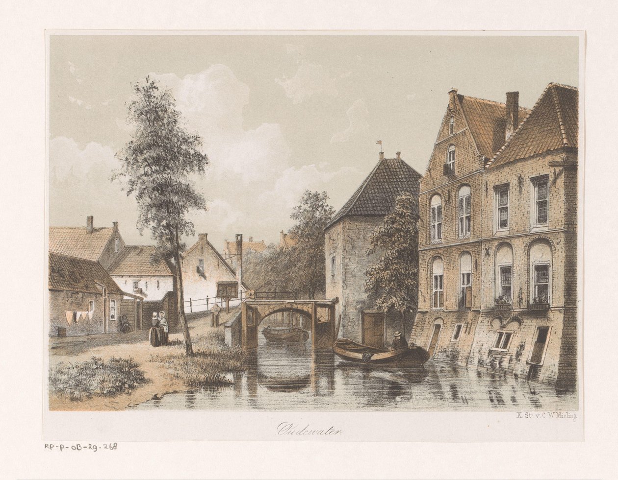 Gezicht op Oudewater door Anonymous