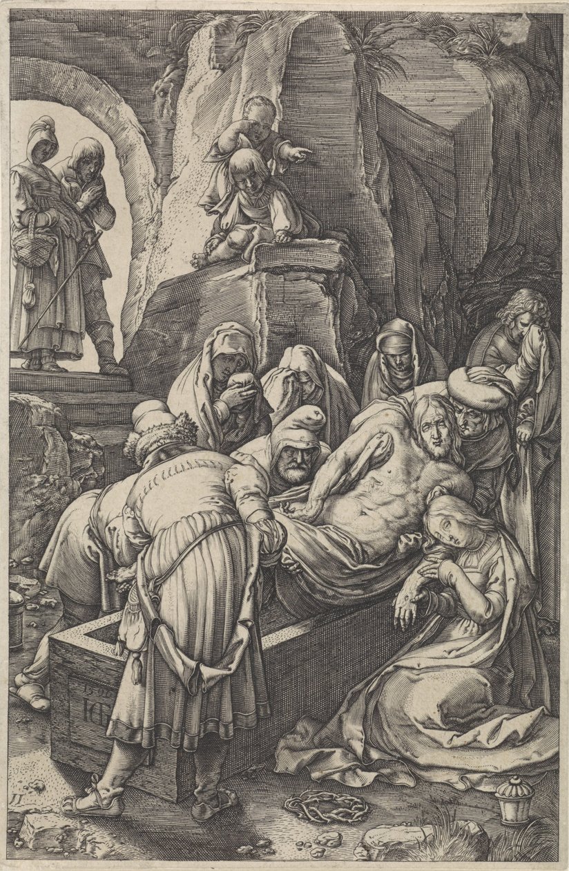 Graflegging van Christus door Anonymous