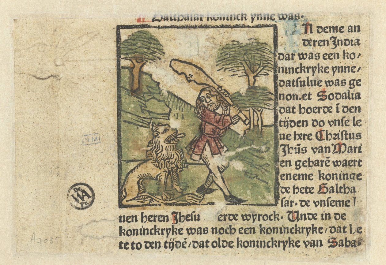 Hercules en de Nemeïsche leeuw door Anonymous