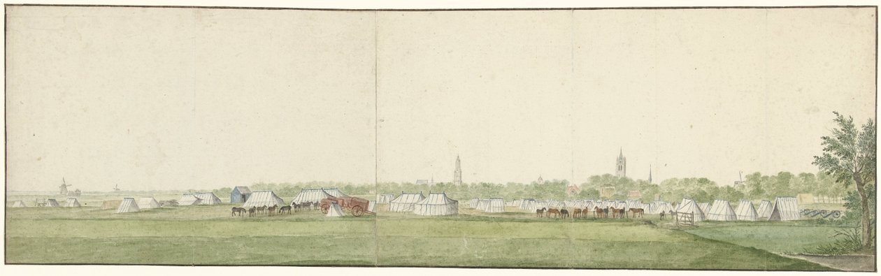 Het Vliegend Legertje van de Patriotten, bij Delft door Anonymous