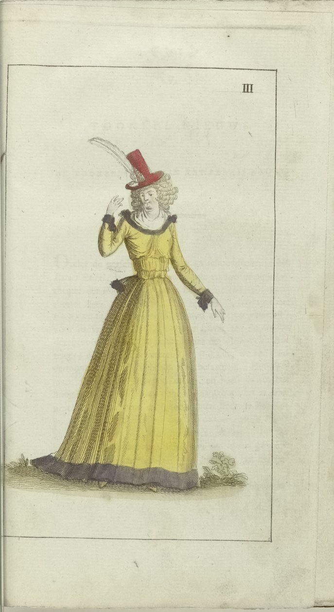 Kabinet van mode en smaak 1791, pl. III door Anonymous