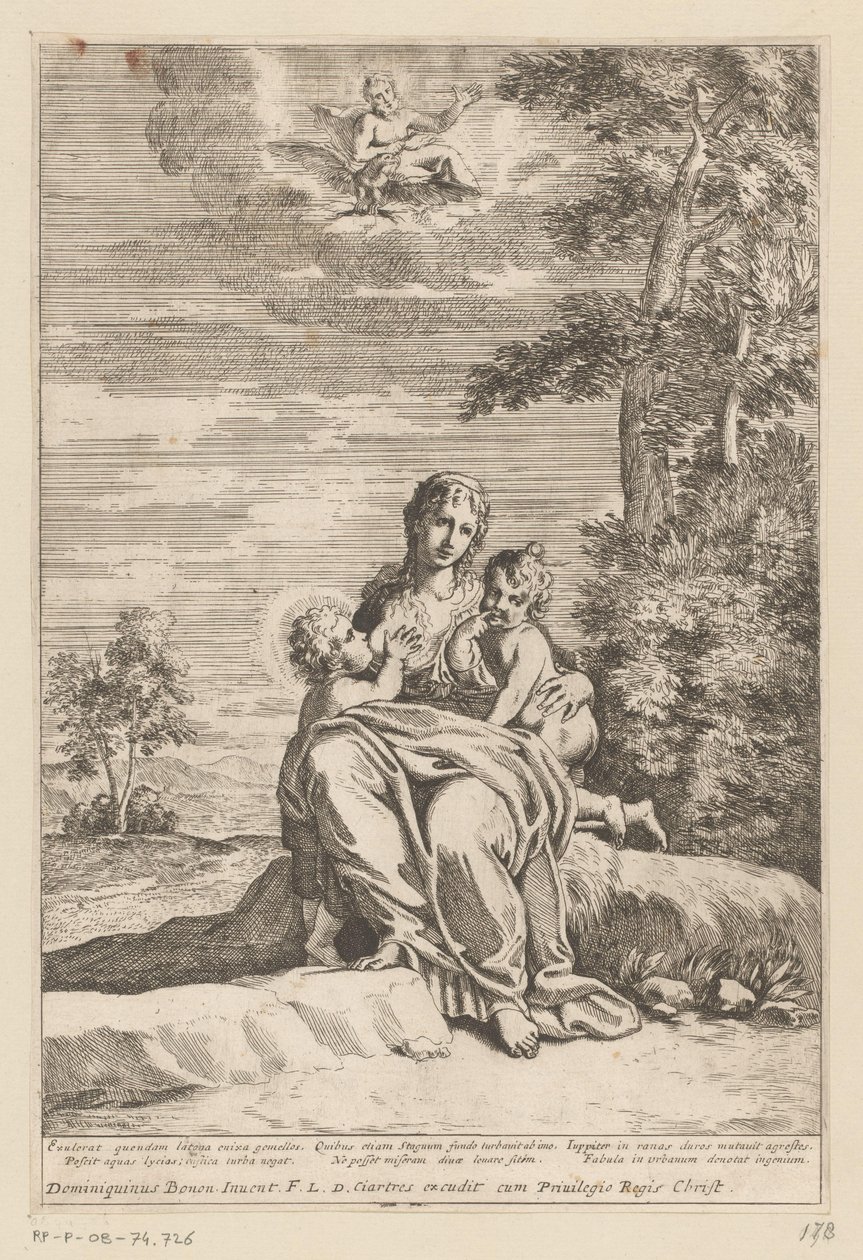 Latona met Diana en Apollo op Delos door Anonymous